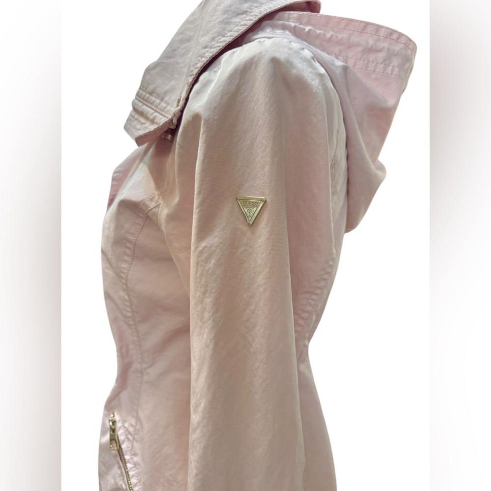 Guess Jacket Utility Anorak Rain Coat Pink Women’s Small - Picture 5 of 16